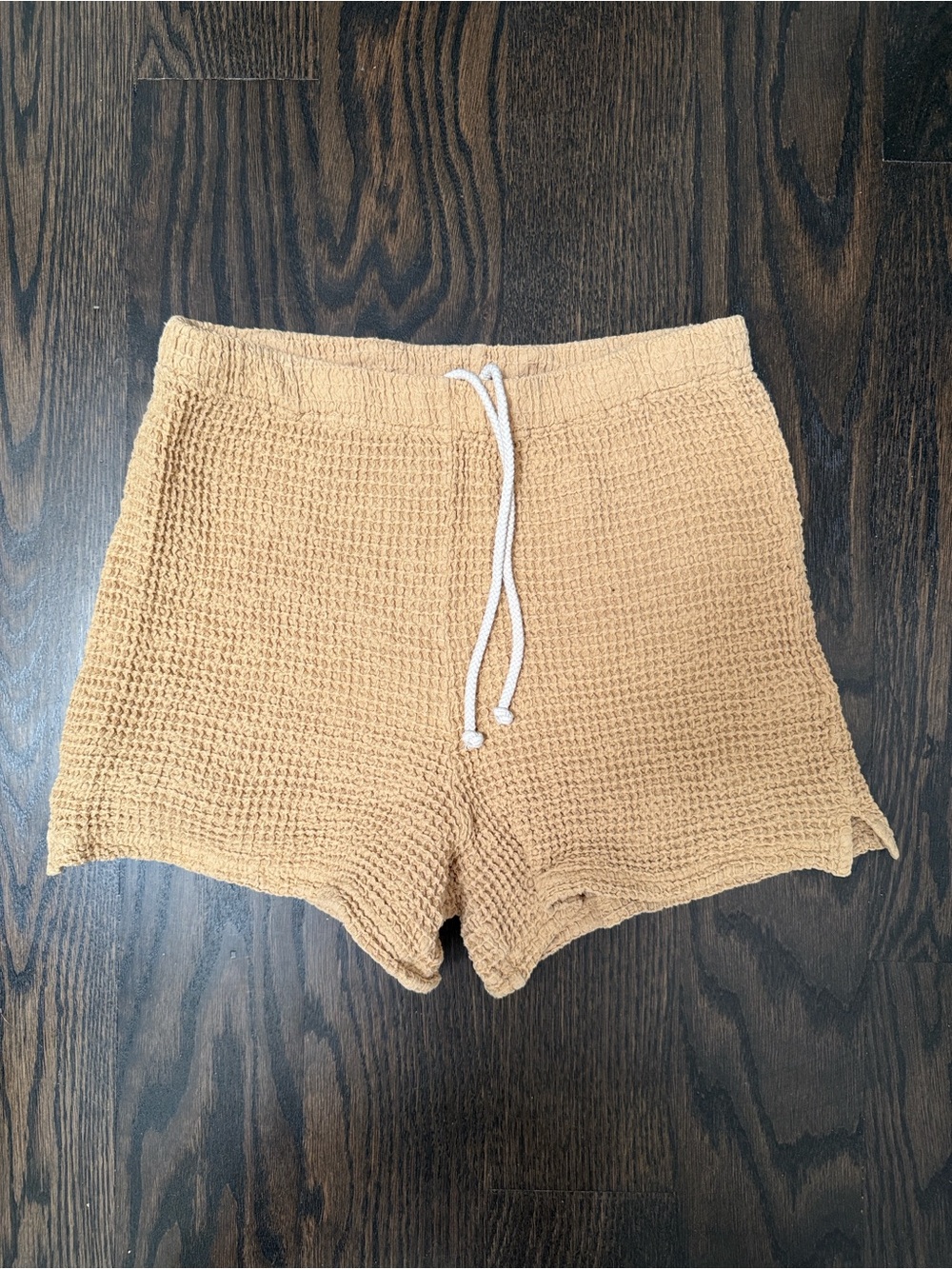 DONNI. Waffle button down and shorts set - Picture 5 of 6